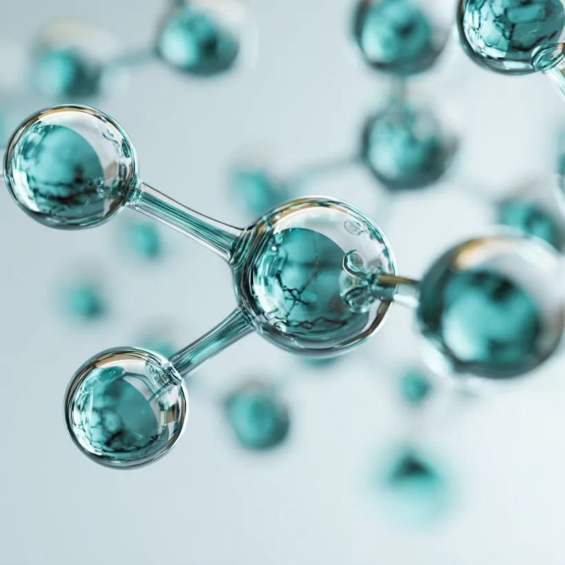 Structure moléculaire stylisée liée aux recherches SwiLab