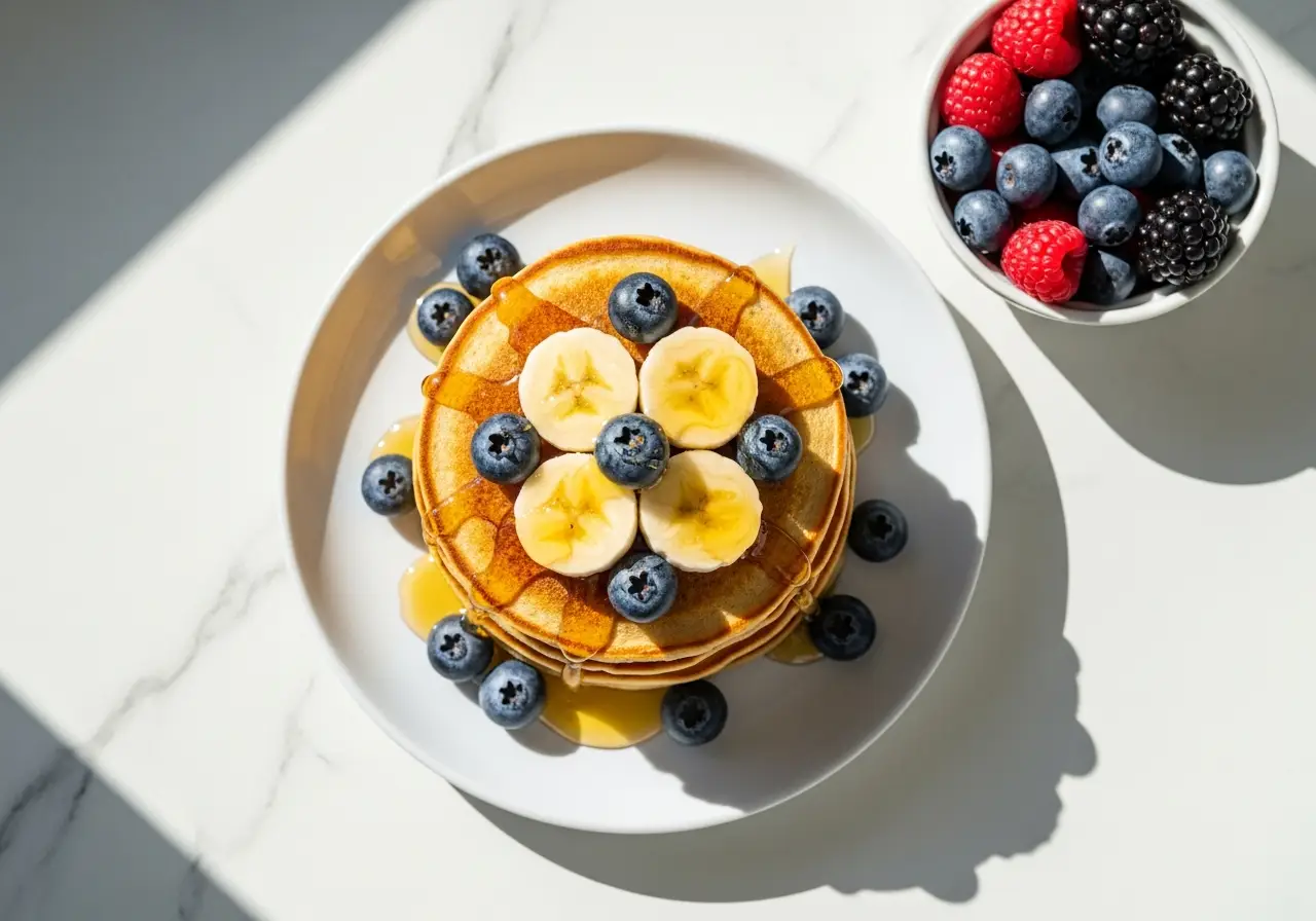 Pancakes protéinés à la whey vanille