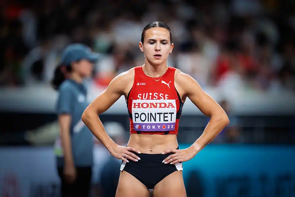 Léonie Pointet en compétition de sprint