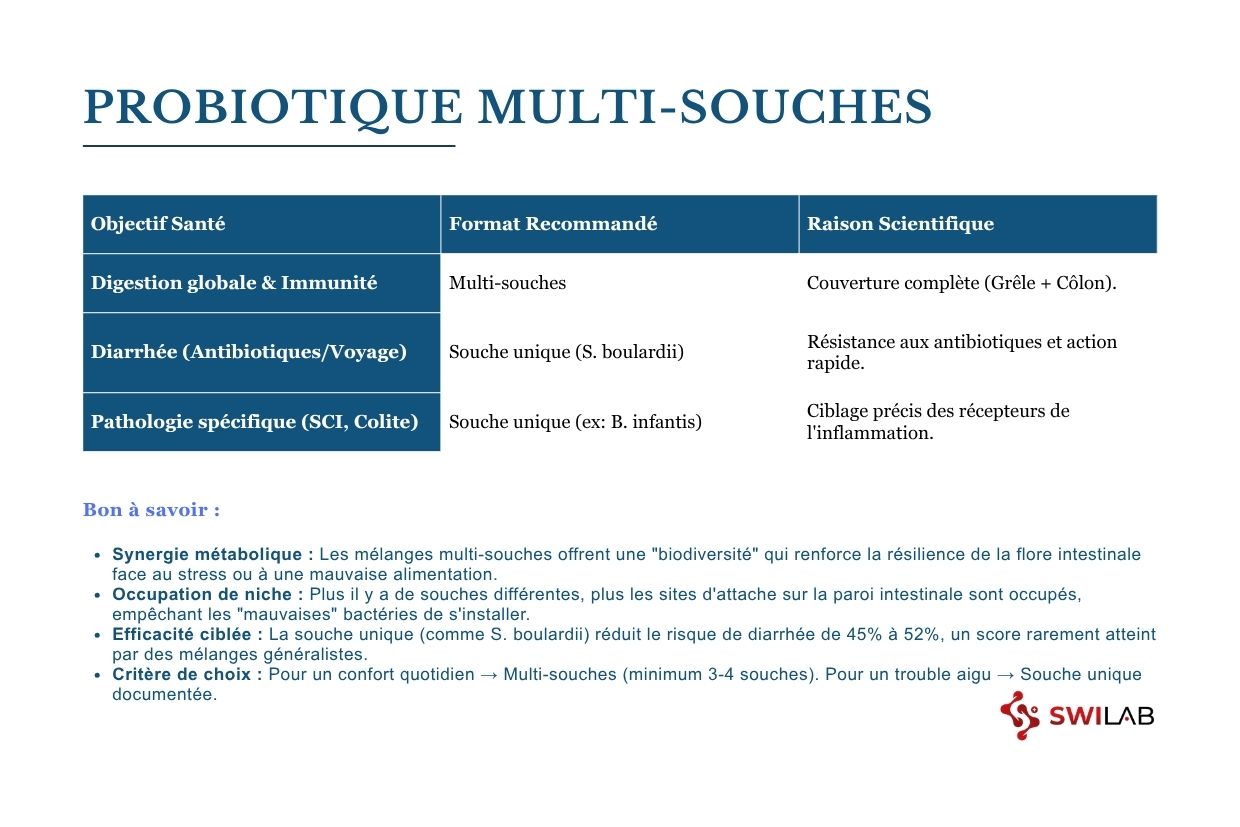 Faut il choisir un probiotique multi souches ou une souche unique H2