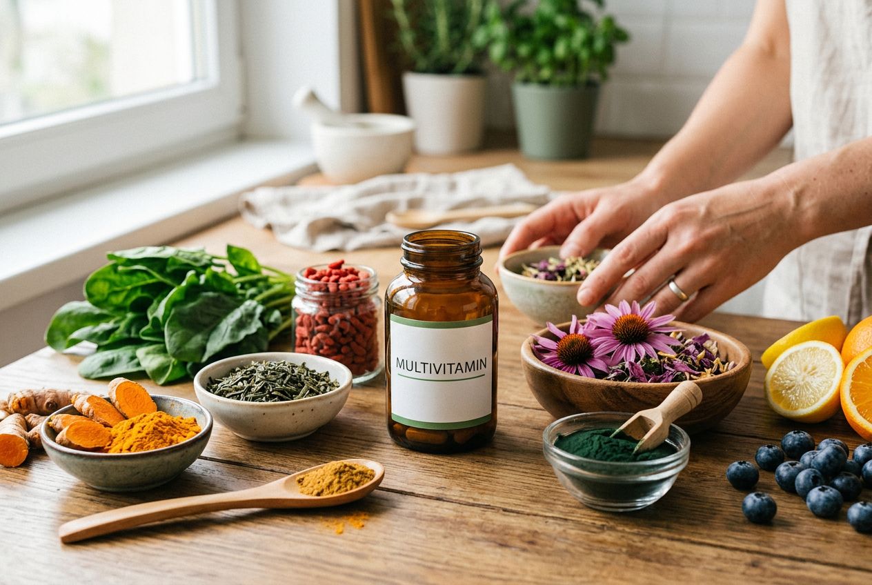Quels extraits de plantes peuvent enrichir la formule d'une multivitamine ?