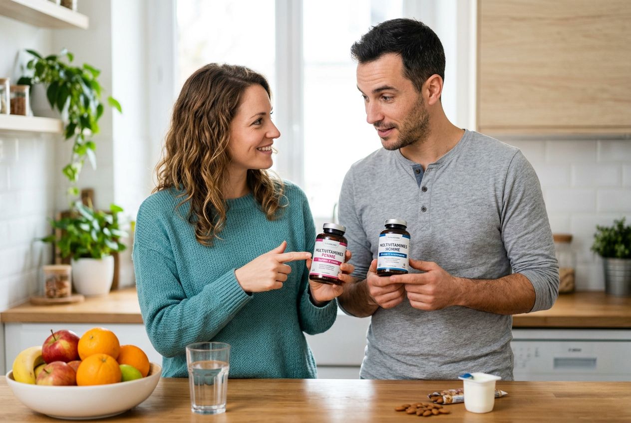 Quelle multivitamine privilégier selon que l'on est un homme ou une femme ?
