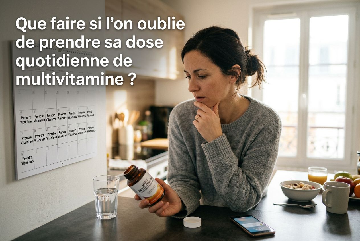 Que faire si l'on oublie de prendre sa dose quotidienne de multivitamine ?