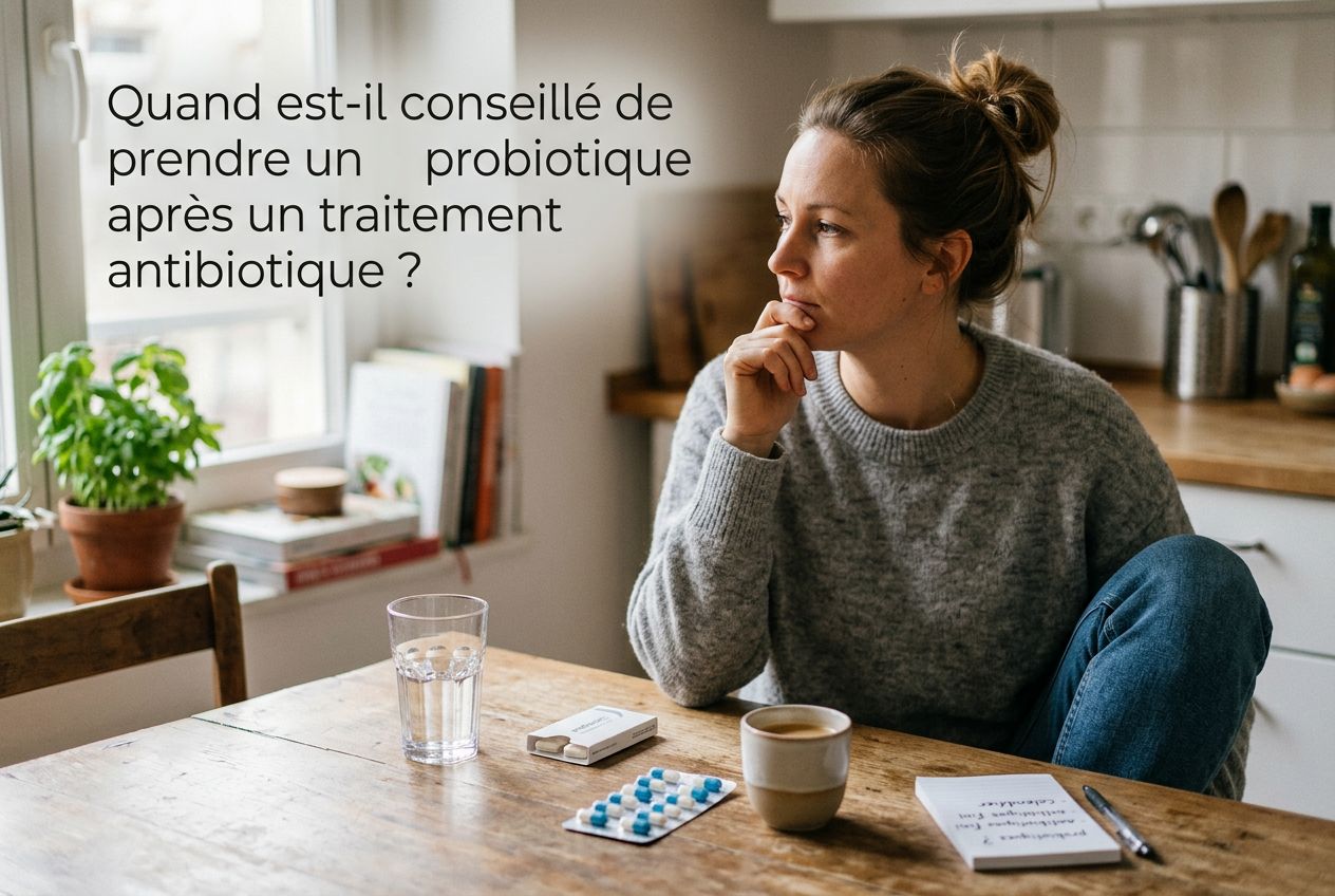 Quand est-il conseillé de prendre un probiotique après un traitement antibiotique ?