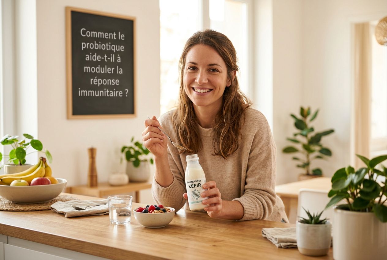 Comment le probiotique aide-t-il à moduler la réponse immunitaire ?