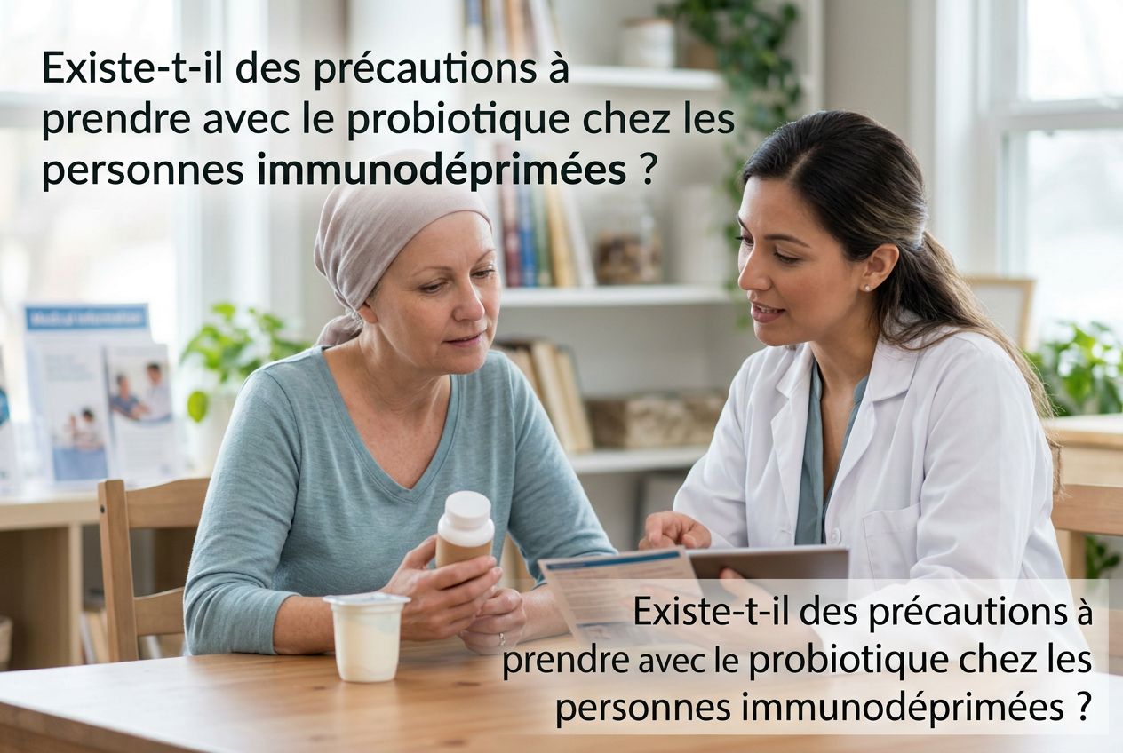 Existe-t-il des précautions à prendre avec le probiotique chez les personnes immunodéprimées ?