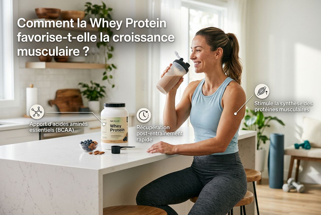 Comment la Whey Protein favorise-t-elle la croissance musculaire ?