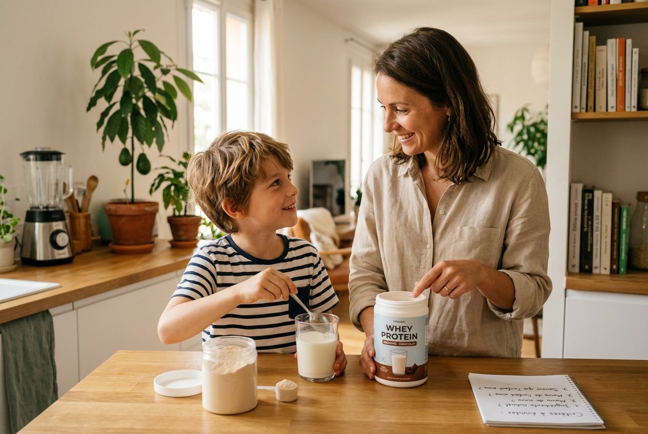 Quels critères évaluer pour choisir une Whey Protein adaptée aux besoins des enfants ?