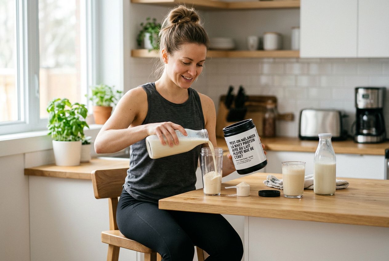 Peut-on mélanger la Whey Protein avec du lait plutôt que de l'eau ?