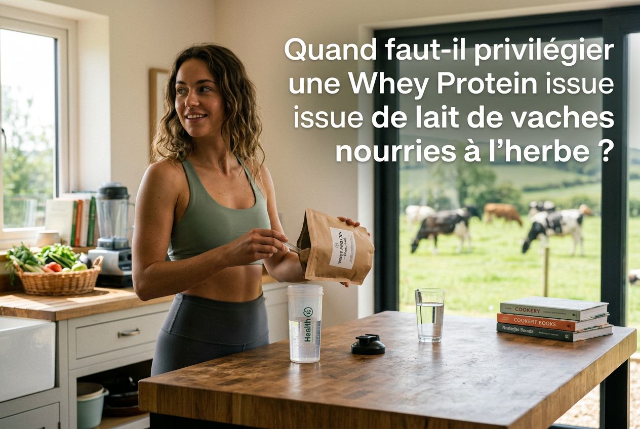 Quand faut-il privilégier une Whey Protein issue de lait de vaches nourries à l'herbe ?
