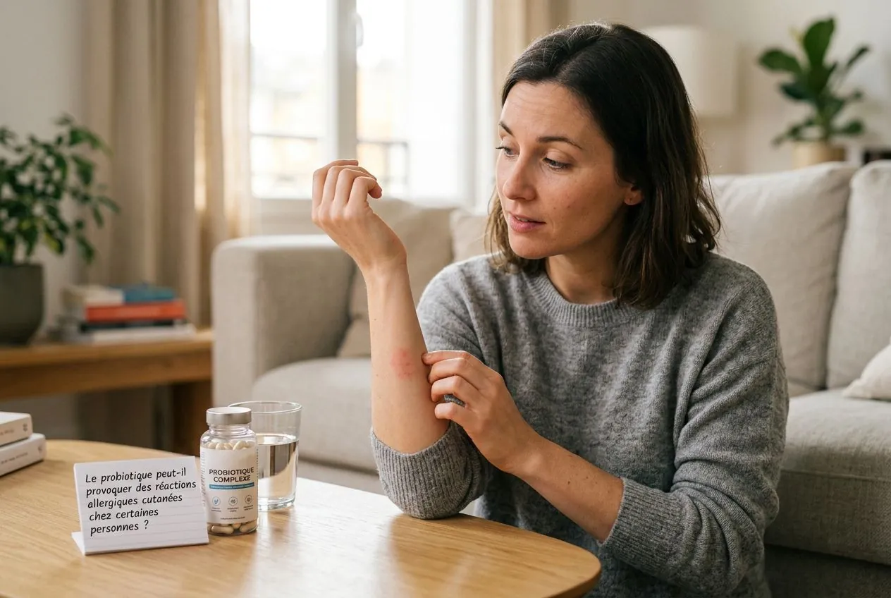 Can probiotics trigger skin allergic reactions in some people?