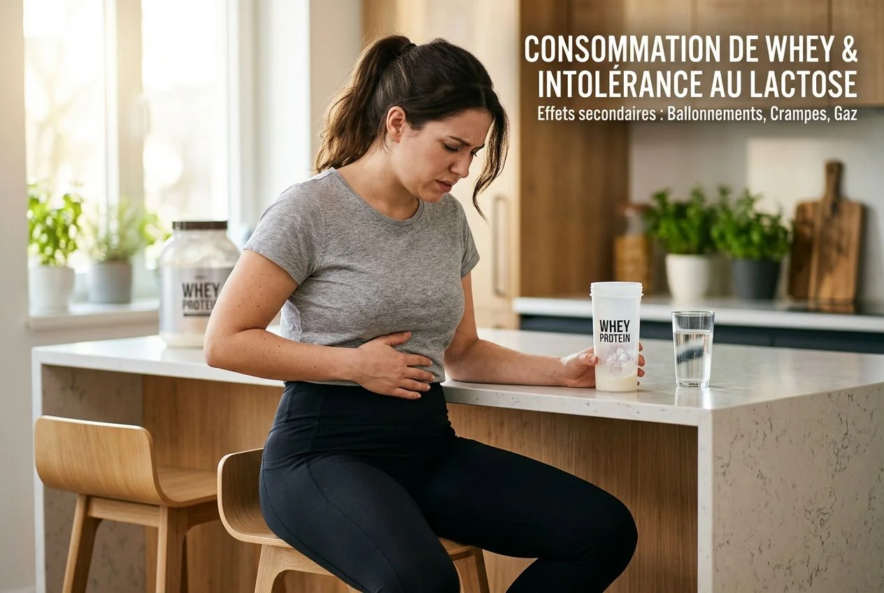 Whey protein powder, relating to sensitivity to lactose and milk proteins